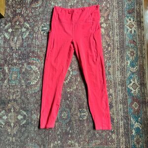 Fabletics Pure Luxe Hot Pink Womens Leggings with pockets